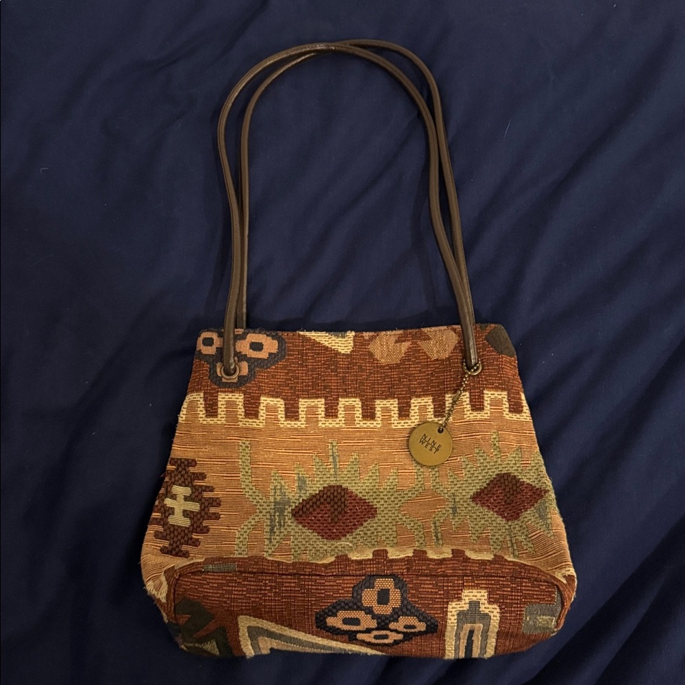VTG 90s Vintage Aztec Nine Shoulder Bag